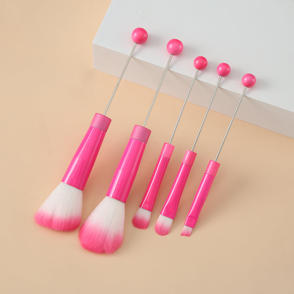 Wholesale Beadable Metal DIY Makeup Brush Set